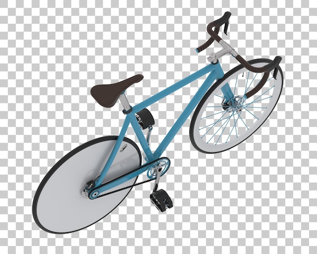 PSD bici veloce su sfondo trasparente 3d rendering illustrazione