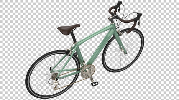 Fast bike on transparent background 3d rendering illustration