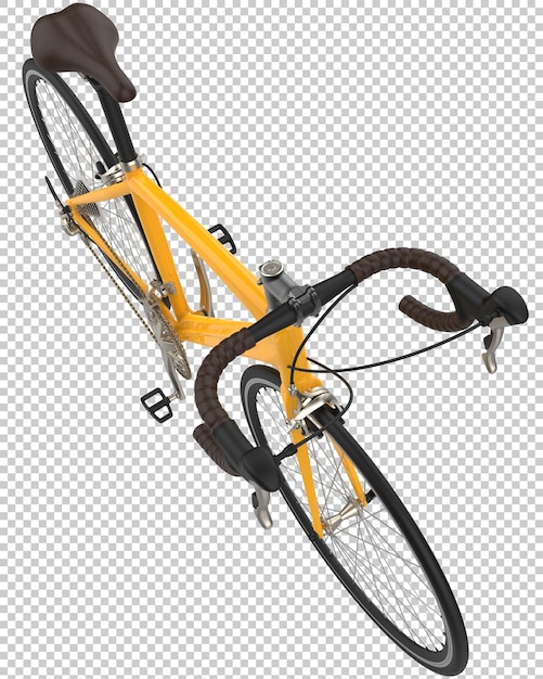 Bici veloce su sfondo trasparente 3d rendering illustrazione