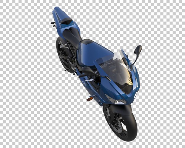 Fast bike on transparent background. 3d rendering - illustration