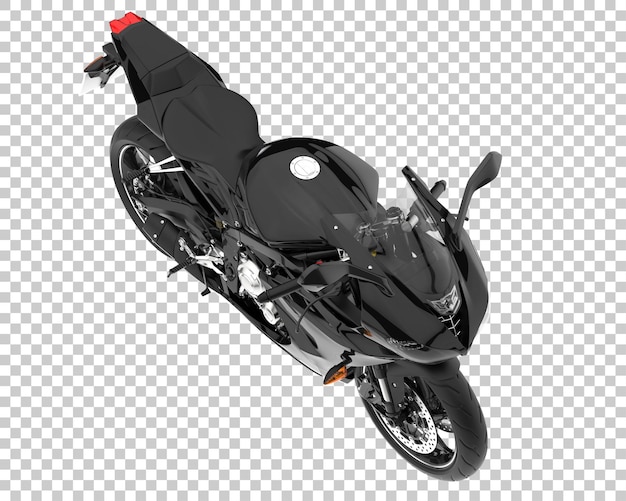 Fast bike on transparent background. 3d rendering - illustration