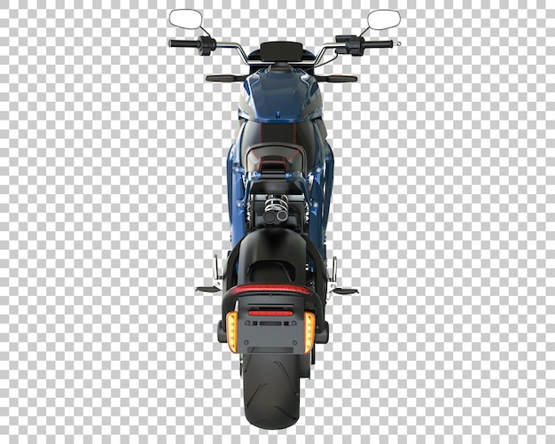 PSD fast bike on transparent background. 3d rendering - illustration