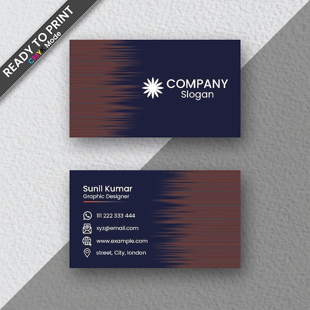 PSD fast business card