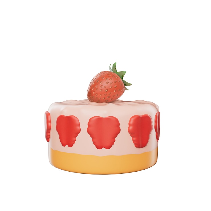 PSD fast food and cake 3d pack illustration