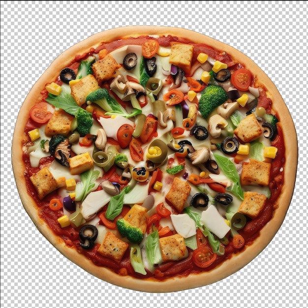 PSD fast food delight isolated pizza