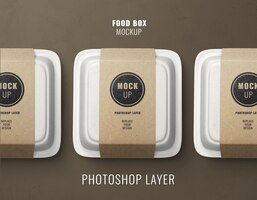 PSD fast food delivery boxes mockup