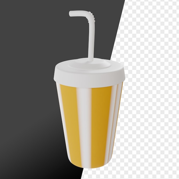 ファストフードとデザート 3D アイコン レンダリング クリパート バンドル コレクション
