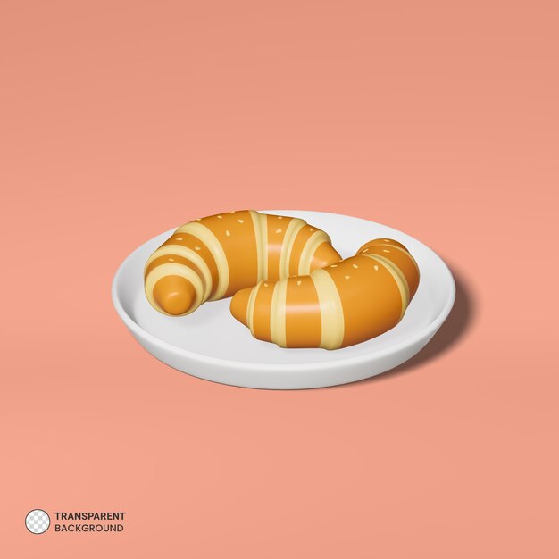 Fast food icon isolated 3d render illustration