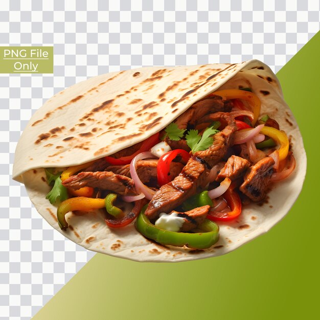 Fast Food Kurczak Shawarma Tylko Png Premium Psd