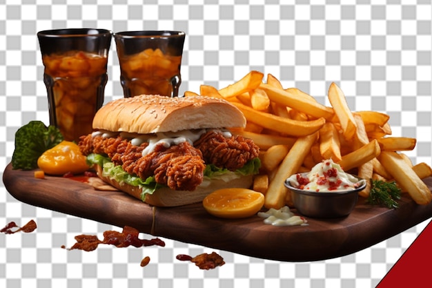 PSD fast food lover png illustration