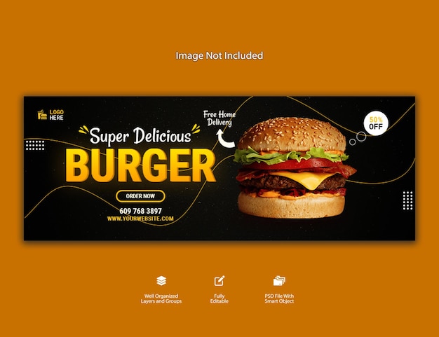 Fast Food Restaurant Banner Design Template