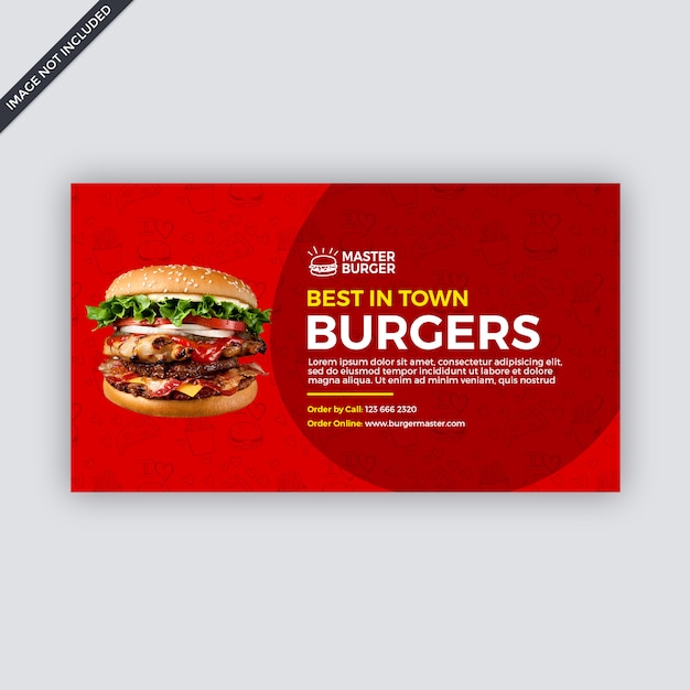 PSD fast food social media cover