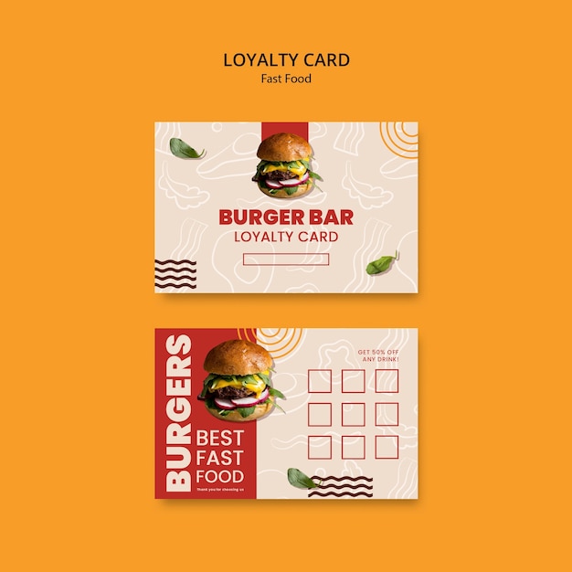 PSD fast food template design