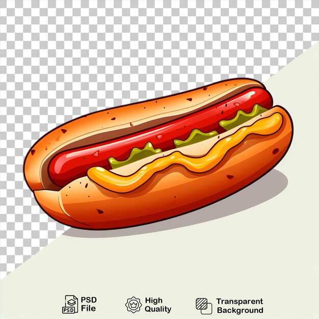 PSD fast food with hot dog isolated on transparent background include png file
