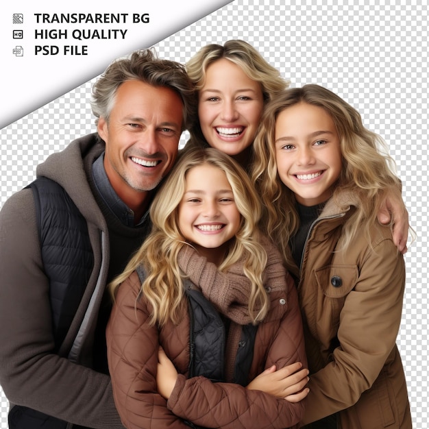 PSD fast white family ultra realistic style white background