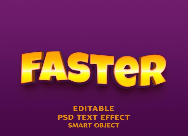 Faster 3d text effect design