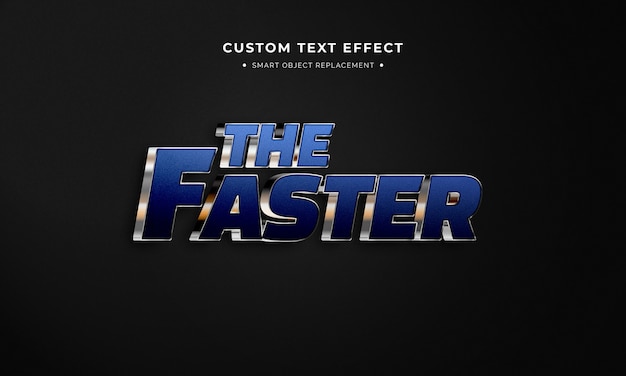 Faster 3d text style