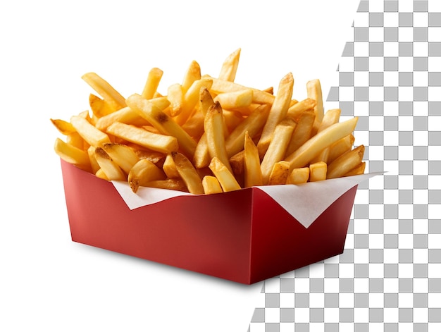 PSD fastfood chips with transparent background