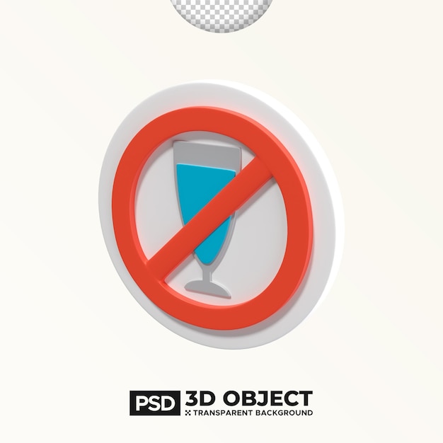 PSD fasting do not drink object psd 3d element of ramadan or ramadhan icon happy eid mubarak