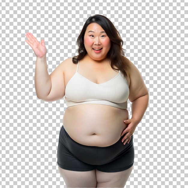 PSD fat asian woman