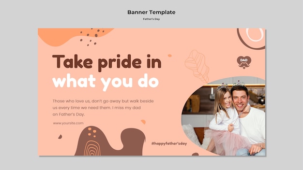 PSD 父の日のバナーテンプレートデザイン