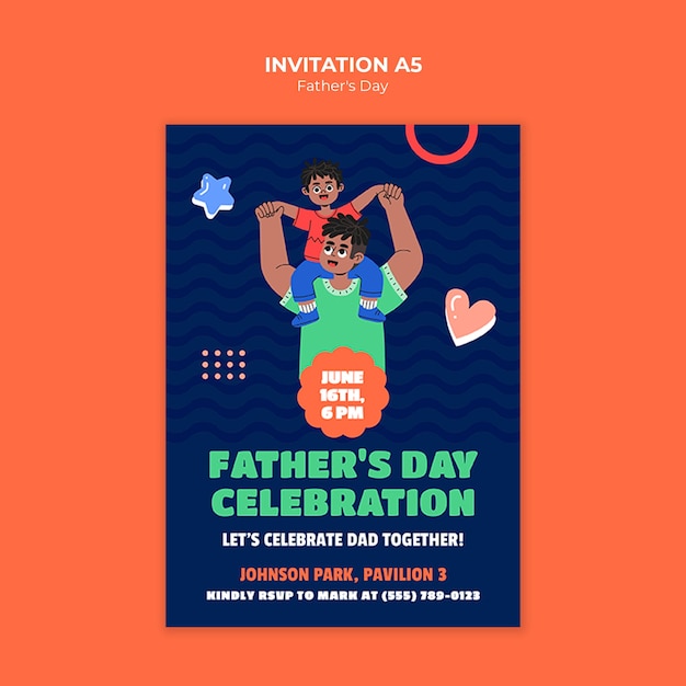 Father's day celebration template