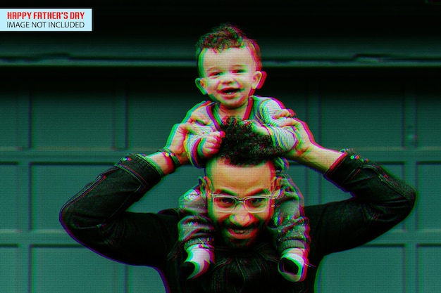 PSD father's day color photo effect