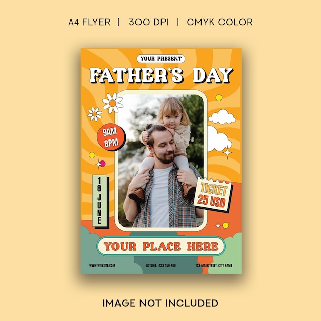 PSD father's day flyer