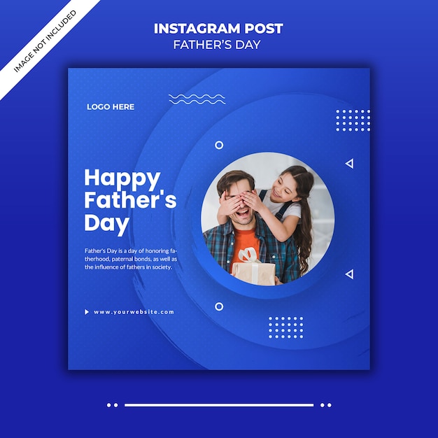 Father's day  social media post banner