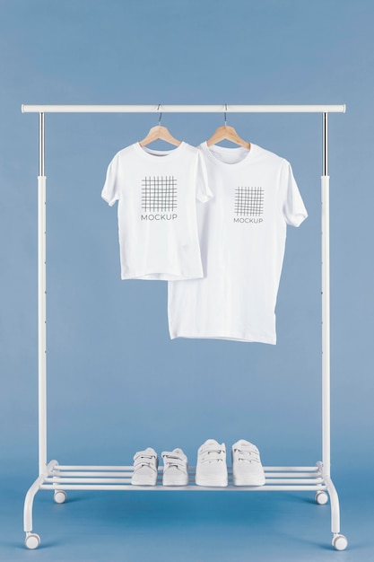 PSD father's day t-shirt mock-up arrangement