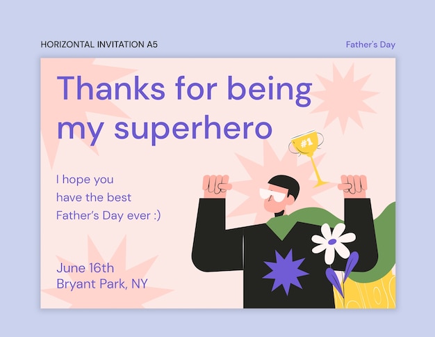 PSD father's day teamplte design