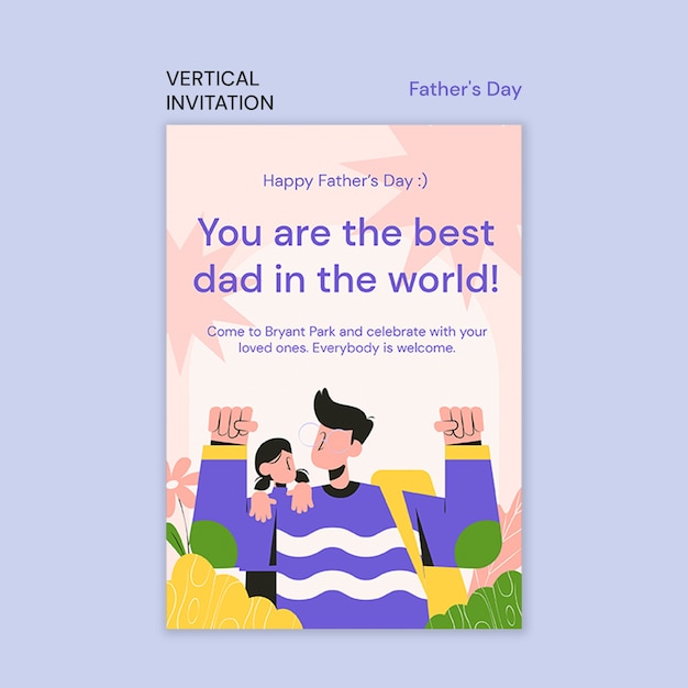 PSD father's day teamplte design