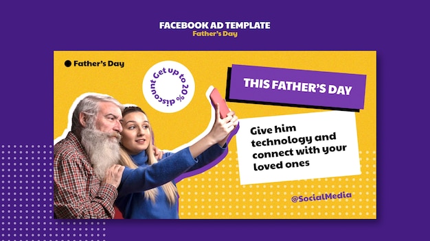 PSD father's day template design