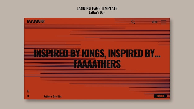 PSD 父の日テンプレート デザイン