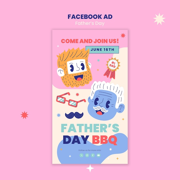 PSD 父の日のテンプレートデザイン