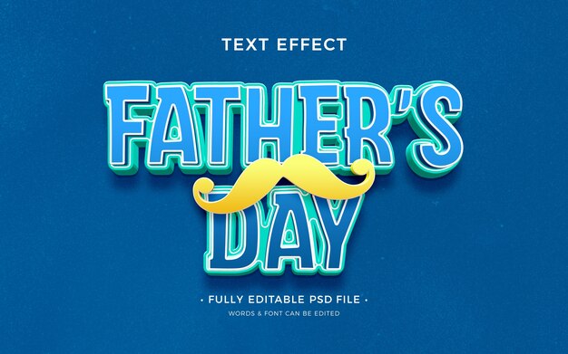 Father's day text effect