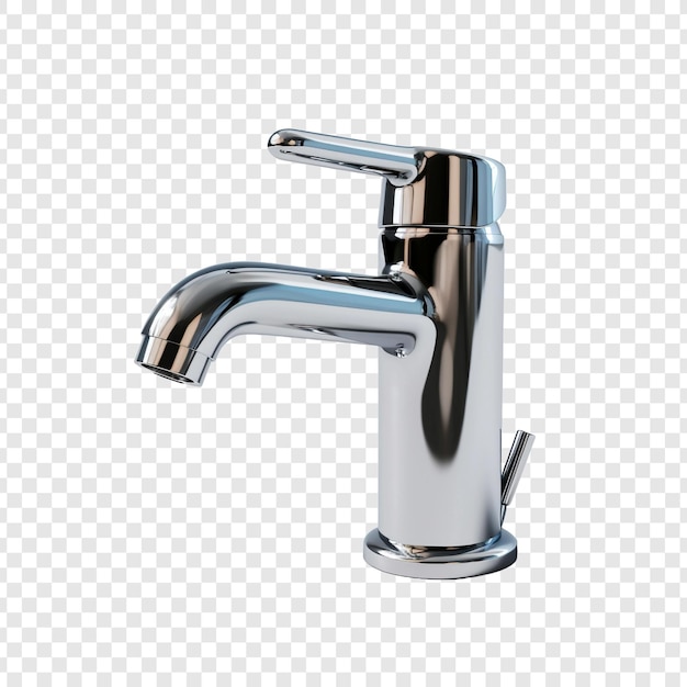 PSD faucet isolated on transparent background