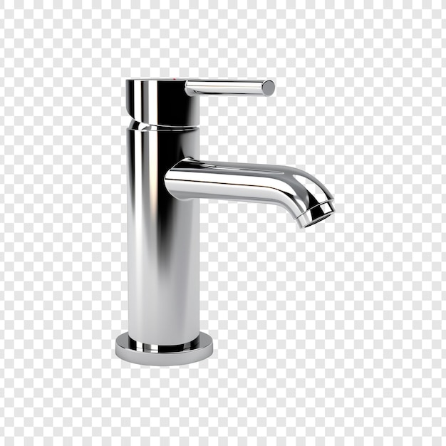 PSD faucet isolated on transparent background