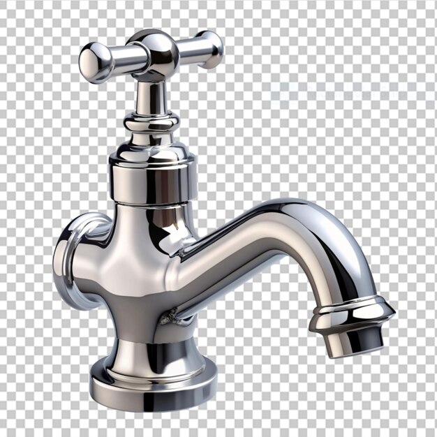 PSD faucet on transparent background