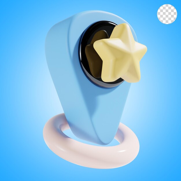 Favourite location 3d icon