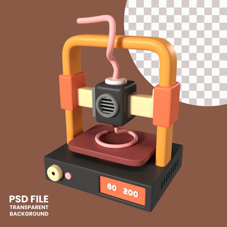 PSD значок 3d-принтера fdm 3d