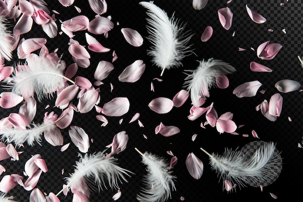 Feather Explosion Ethereal Elegance