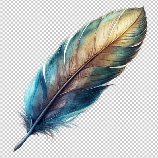 PSD feather on transparent background
