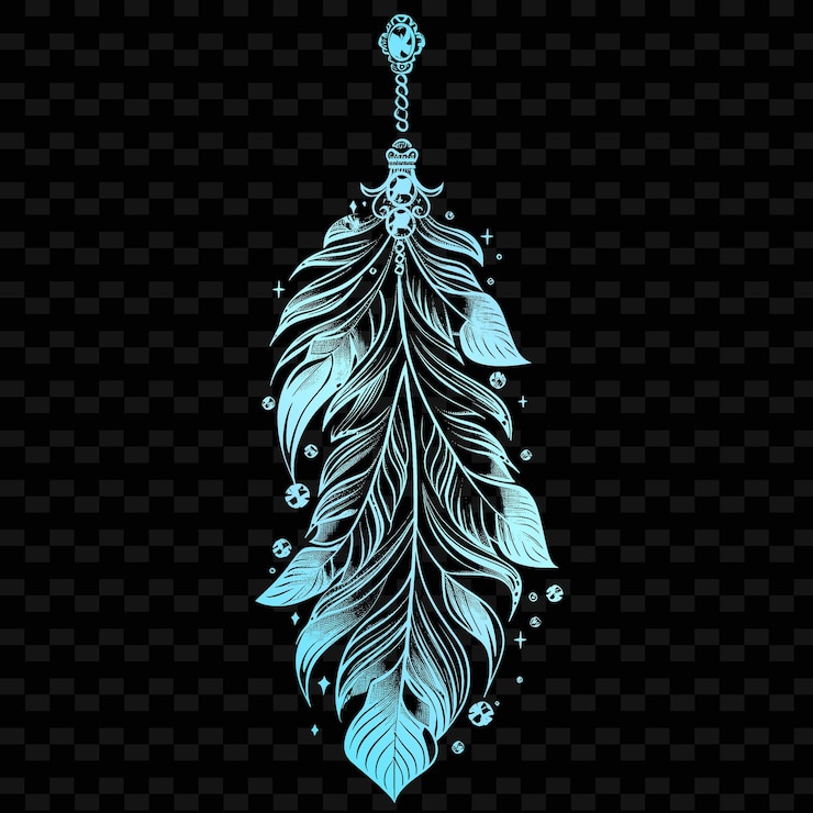 PSD a feather with a feather on it and the words quot feather quot on it