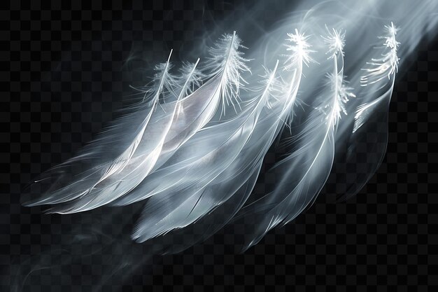 PSD feather with the light on it