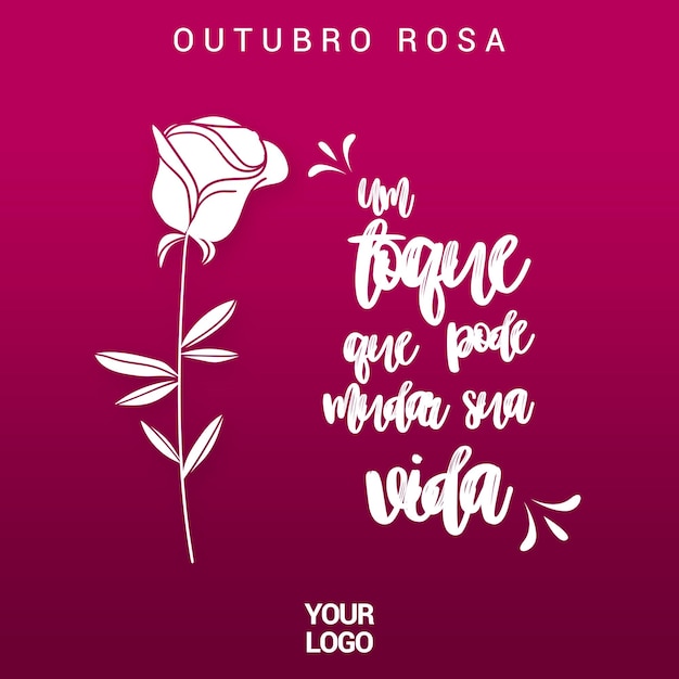 Feed De Mídia Social Campanha Outubro Rosa