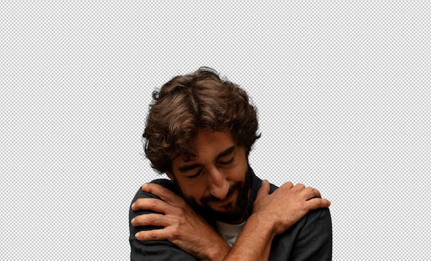 feeling in love smiling cuddling and hugging self staying single being selfish and egocentric