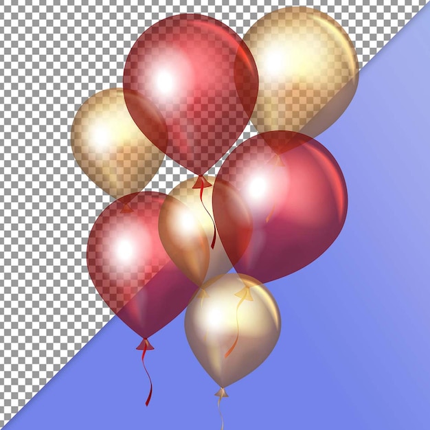 feestelijke ballonnen op een geïsoleerde achtergrond