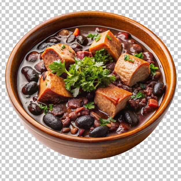 PSD 페이조아다 (feijoada) 는 검은 콩으로 만든 맛있는 김이다.