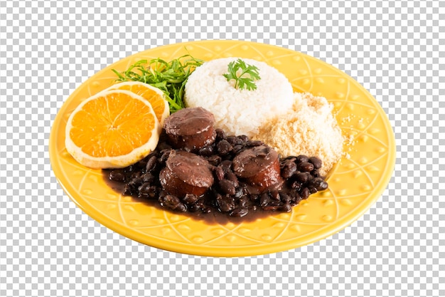 Feijoada brazilian traditional food dish png transparent background